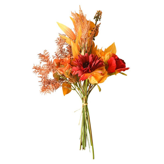 Real Touch Rose Mum Bundle in Sunset