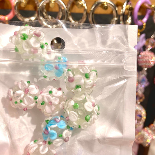 【Special Beads】Flower Glassbeads