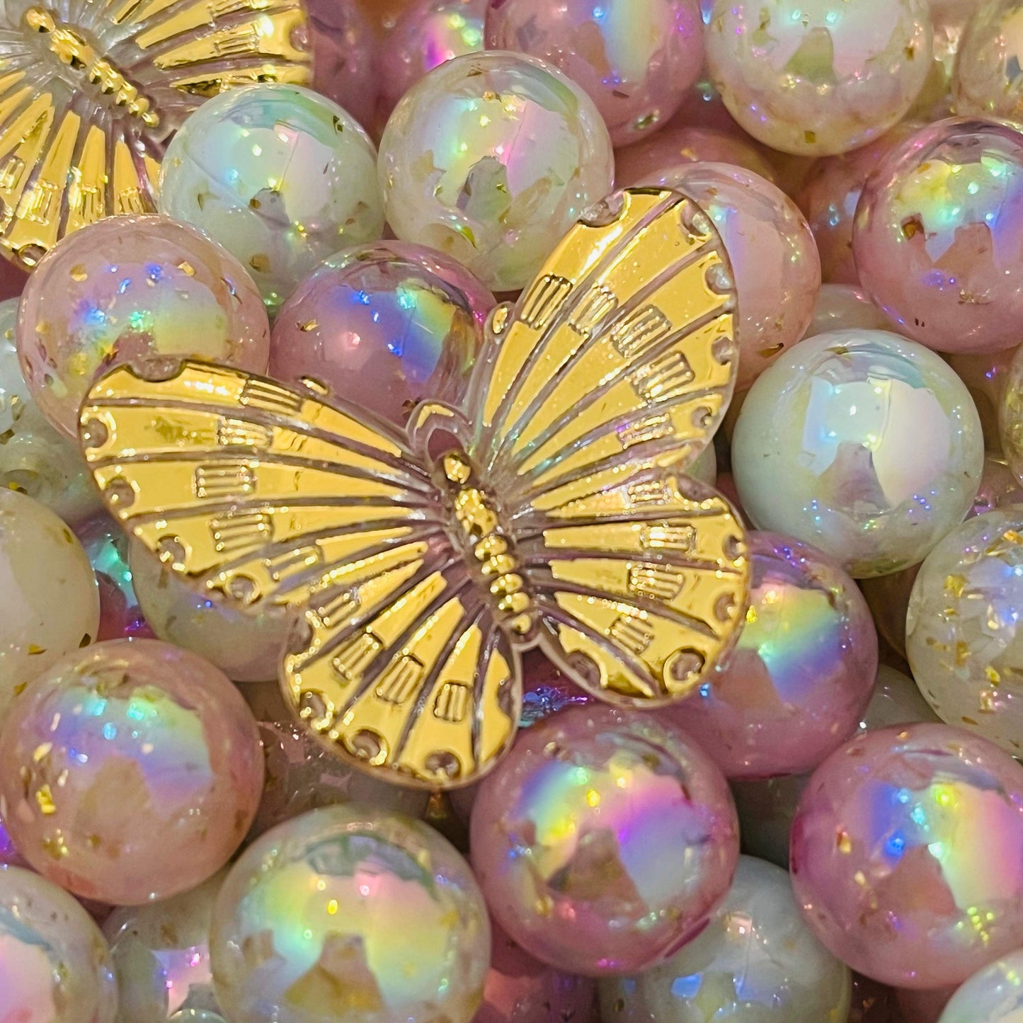 【Resin Beads Mix】Gold leaf Beads Mix/Resin DIY Supplies