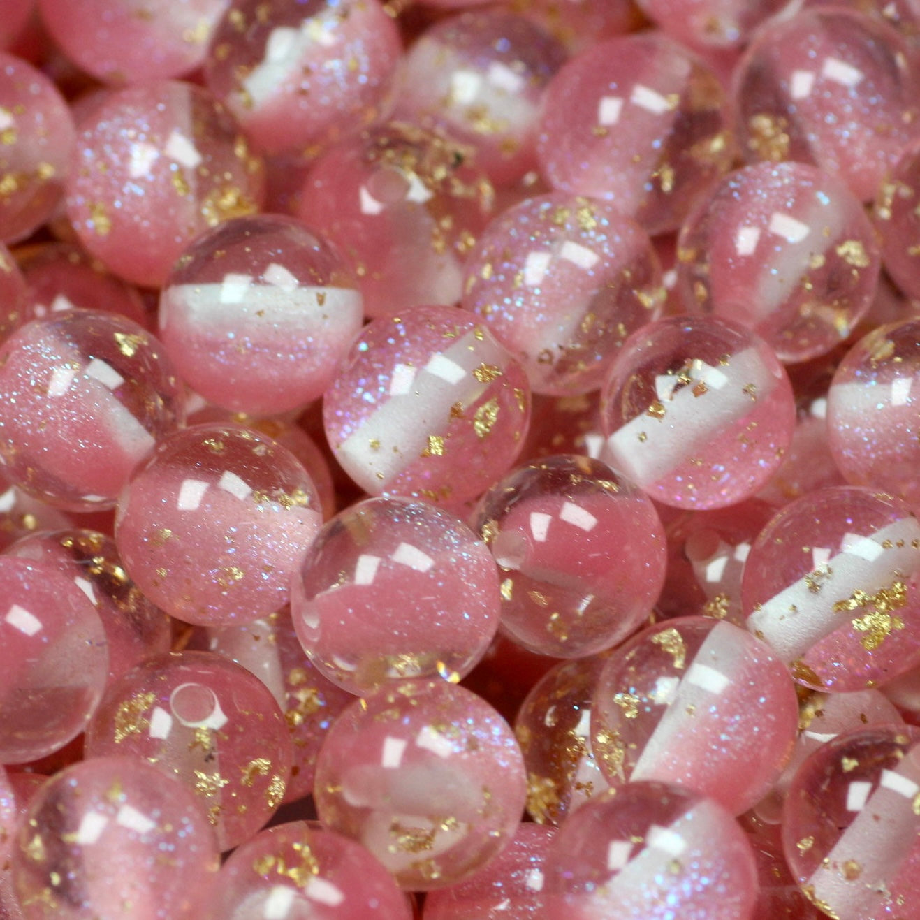 【Resin Beads Mix】Gold leaf Beads Mix/Resin DIY Supplies