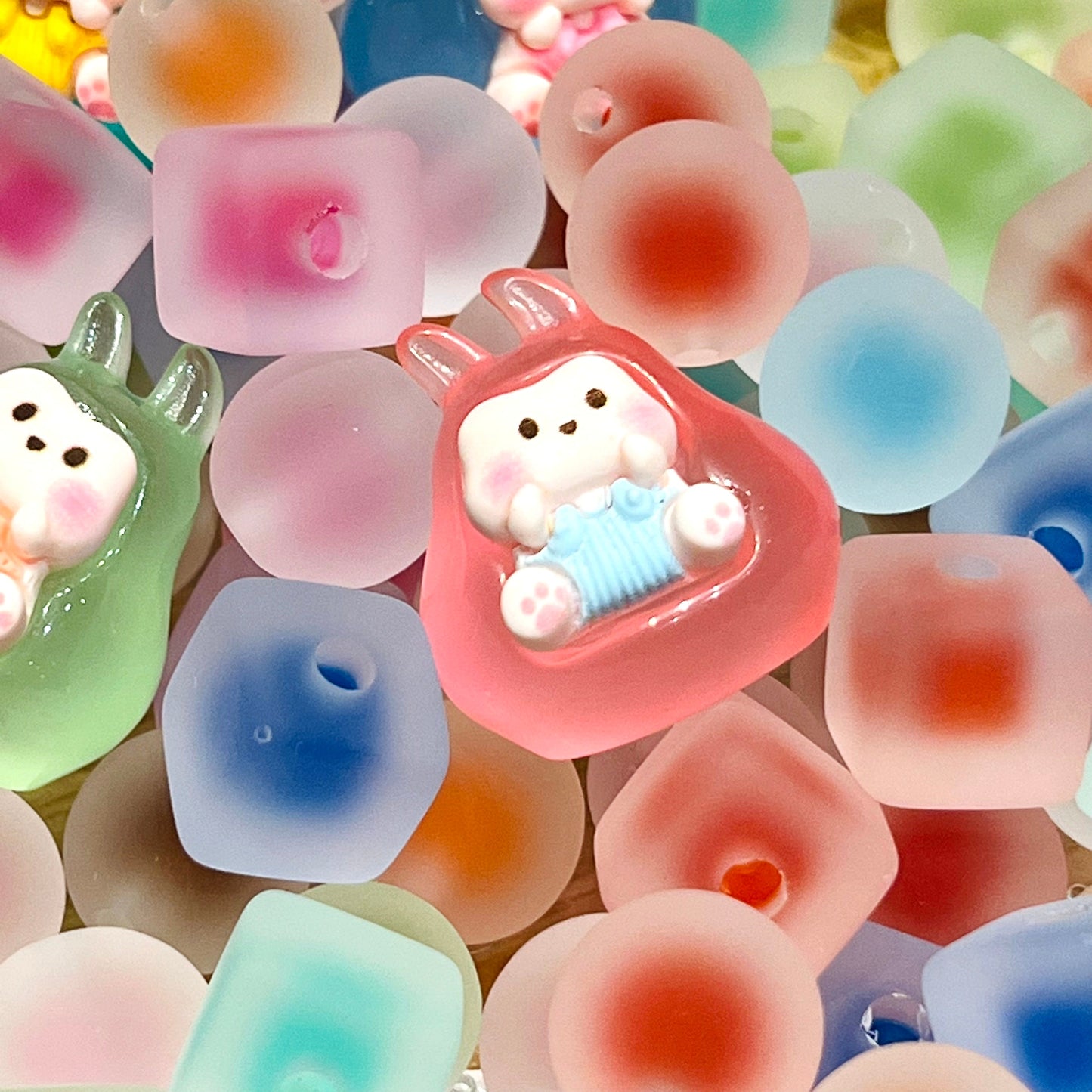 【Beads Mix】Matte Gummy Candy